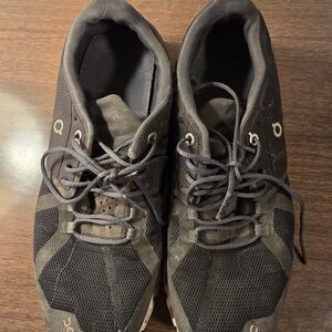 On Running Men's Black and Gray Athletic Shoes